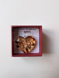 Ciondolo Cuore Antica Murrina Venezia in Vetro Mur