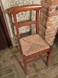 6 sedie in LEGNO MASSELLO