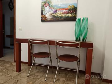 Tavolo Consolle da soggiorno in legno di ciliegio