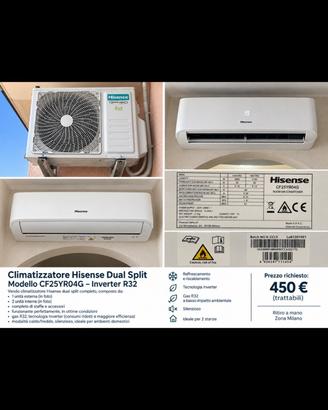 climatizzatore Hisense Dual Split Inverter R32