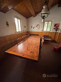 Grande tavolo in noce 3,50x1,20