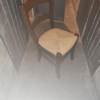 sedie cucina in noce 