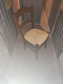 sedie cucina in noce 