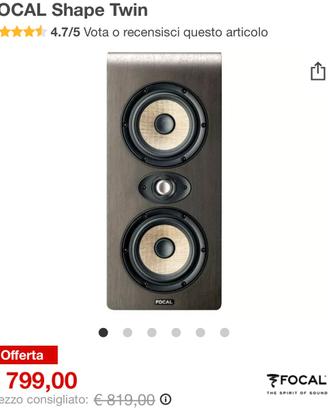 FOCAL Shape Twin cassa Monitor