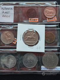 lotto di 8 monete Albania 