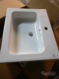 Lavabo incasso ceramica RAK 612x475, nuovo