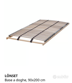 Struttura letto con materasso 90x200
