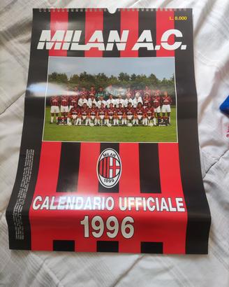 calendario ufficiale Milan 1996