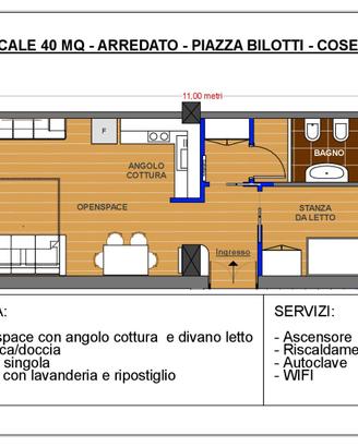 Bilocale 40 mq Arredato Piazza Bilotti - COSENZA
