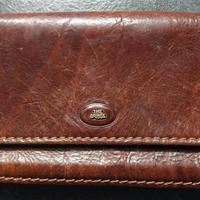 Pochette in pelle marrone The Brigde