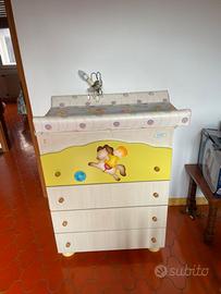 Lettino e fasciatoio Azur