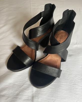 Sandali neri in pelle - Taglia 36