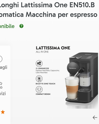 Macchina de longhi lattissima