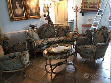 Divano e poltrone stile barocco veneziano