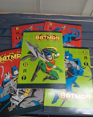 Stock 5 quadernoni batman