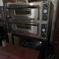 Forno pizza 2 camere 6+6 con cavalletto