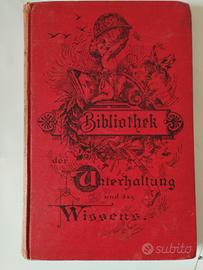 LIBRO tedesco del 1898 Bibliothek der Unterhaltung