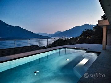 Trilocale vista lago in residence con piscina