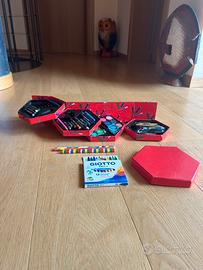 Set con pastelli,acquerelli e matite + Giotto cera