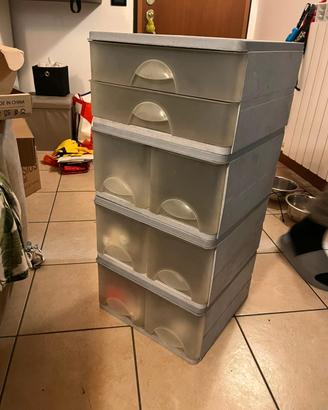 organizer con cassetti 