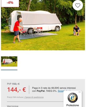 Fiamma Blocker 350 per tendalino parete anteriore