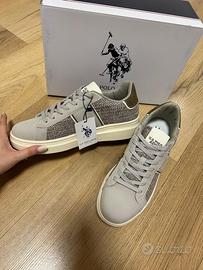 Sneakers U.S. Polo Assn. Caius001 Beige - Nuove