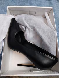 scarpe donna tacchi nere 12 cm nuove 38