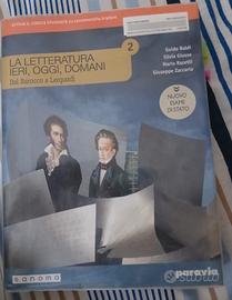 Libro scolastico di letteratura italiana 