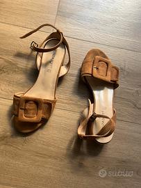 Sandali bassi Cinzia Soft in pelle