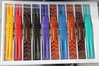 Lotto cinturini in pelle 20 pezzi assortiti