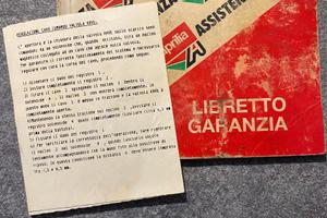 Fascicolo garanzia e tagliandi Aprilia AF1 Replica
