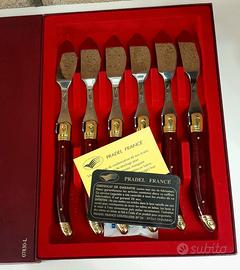 Laguiole set servizio posate x6 coltelli pesce 