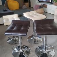 4 sgabelli ecopelle