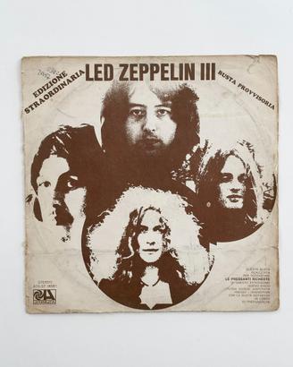 Led Zeppelin III vinile Edizione Straordinaria