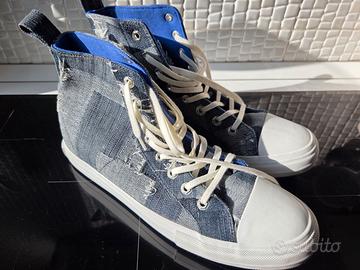 Scarpe County of Milan Patchwork Denim high-top 45