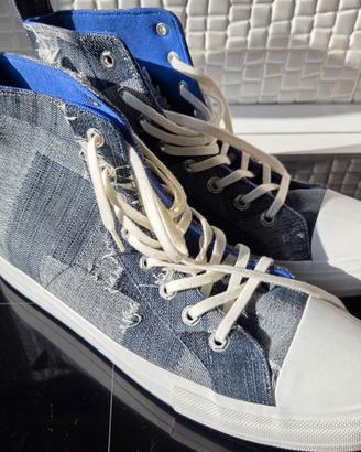 Scarpe County of Milan Patchwork Denim high-top 45