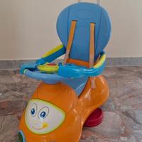 TRICICLO 4 IN 1 – SIEDI E CAVALCA (ARANCIONE)