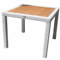 Tavolo da giardino in rattan sintetico