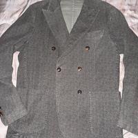 Giacca doppiopetto gessata, taglia 50