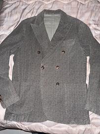 Giacca doppiopetto gessata, taglia 50