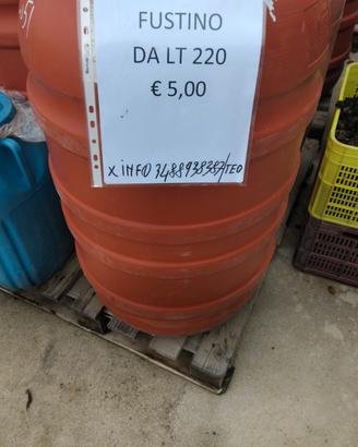 Fustino plastica 22o lt