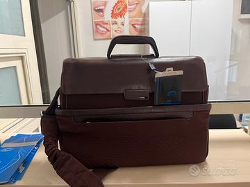 Borsa pelle piquadro marrone