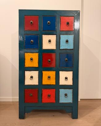 Cassettiera da Farmacia Cinese Autentica