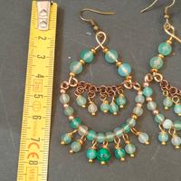 orecchini artigianali agata verde mare