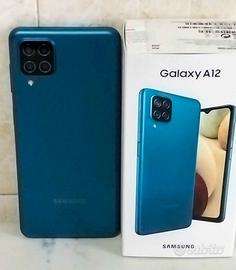 CELLULARE SAMSUNG GALAXY A/12 32 GB  + COVER BLUE