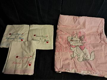 set lenzuolina per navicela e copriletto x lettino