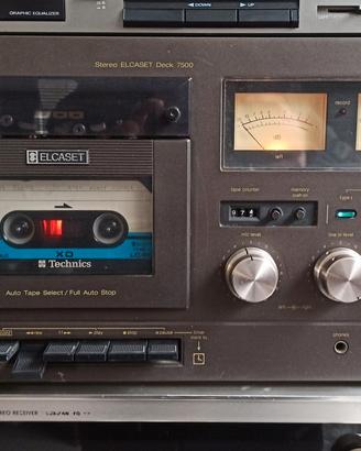 Technics RS 7500 us elcaset piastra cassette