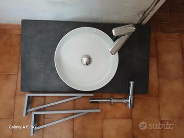 lavabo d appoggio completo