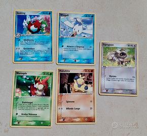 Lotto 5 carte pokemon ex Ruby & Sapphire