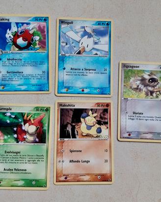 Lotto 5 carte pokemon ex Ruby & Sapphire